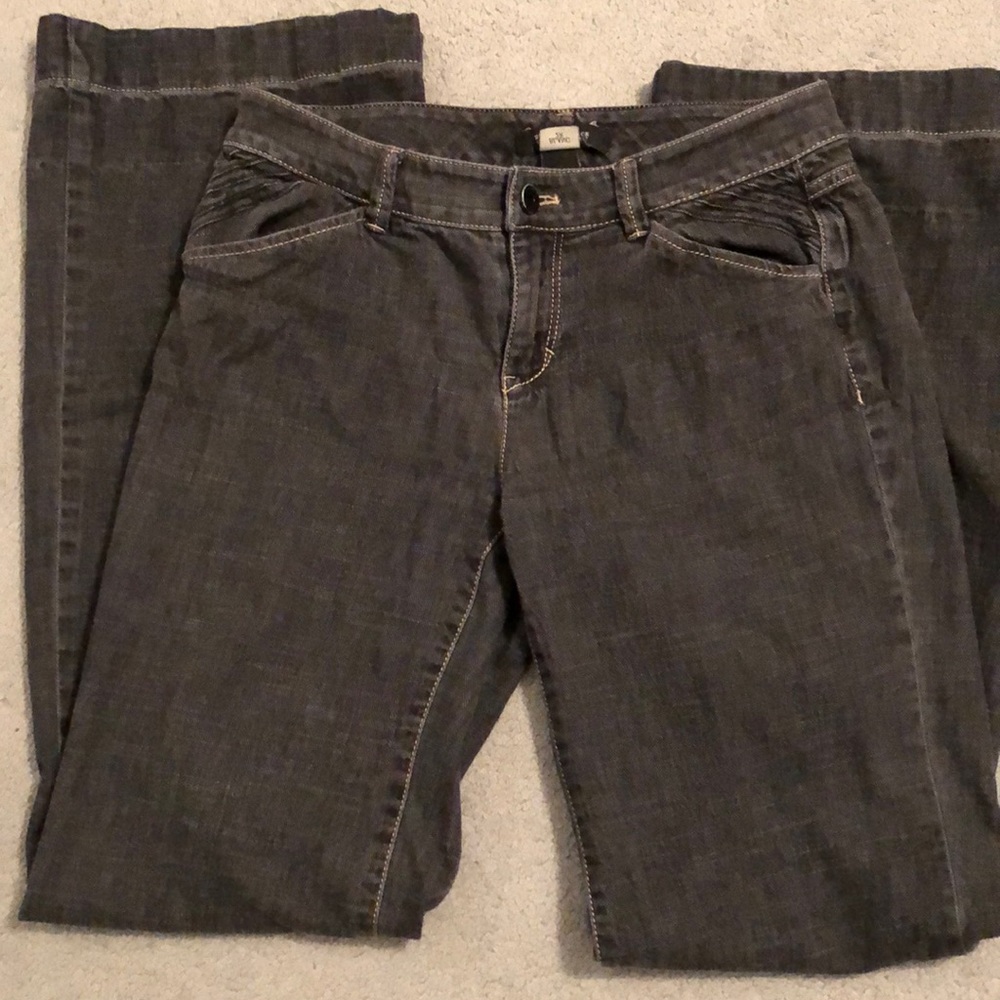 Black wise leg trouser jeans